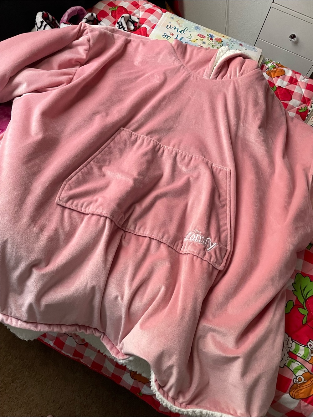 The Comfy Oversized Sherpa Hoodie Blanket